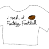 i suck at fantasy foorball crop top